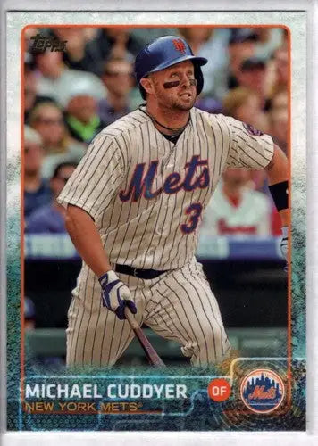 Original gloss Michael Cuddyer baseball card 2015 Topps NM-MT Mets ID 4191