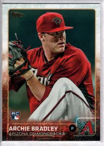 Original gloss Archie Bradley rookie Diamondbacks baseball card from 2015 Topps #519