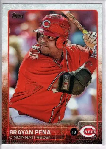 Brayan Pena baseball card with original gloss from 2015 Topps #520 NM-MT Reds