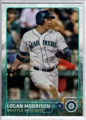 Original gloss Logan Morrison baseball card 2015 Topps NM-MT Mariners ID 4202