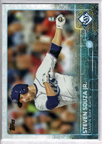 2015 Topps Steven Souza Jr. Baseball Card with original gloss Rays collectible