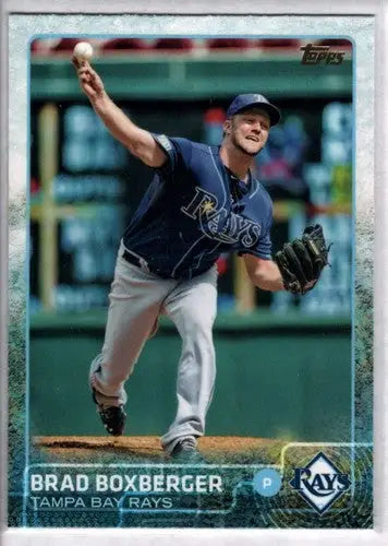 Original gloss 2015 Topps Brad Boxberger baseball card NM-MT Rays ID 4204