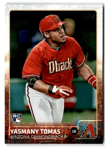 Original gloss Yasmany Tomas rookie Diamondbacks baseball card from 2015 Topps