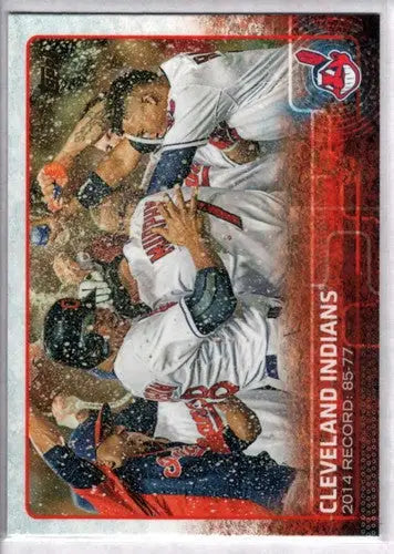 Cleveland Indians baseball card from 2015 Topps with original gloss NM-MT quality