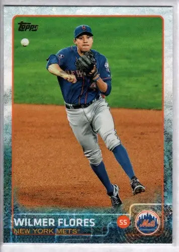 2015 Topps #562 Wilmer Flores NM-MT Mets - Baseball Card Single