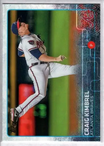 Original gloss Craig Kimbrel baseball card 2015 Topps NM-MT Braves ID 4227