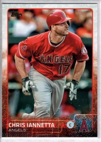 Chris Iannetta baseball card with original gloss, 2015 Topps NM-MT Angels ID 4239