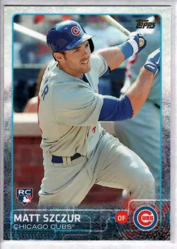 Matt Szczur rookie Cubs baseball card with original gloss from 2015 Topps