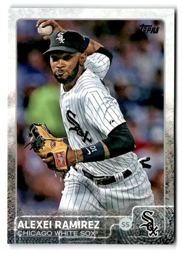 Alexei Ramirez White Sox baseball card with original gloss from 2015 Topps
