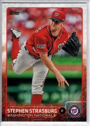 2015 Topps #665 Stephen Strasburg NM-MT Nationals - Baseball Card Single