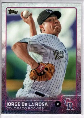 2015 Topps #679 Jorge De La Rosa NM-MT Rockies ID:4263 - Baseball Card Single