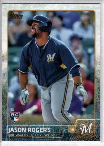 2015 Topps #693 Jason Rogers NM-MT RC Rookie Brewers ID:12610 - Baseball Card Single