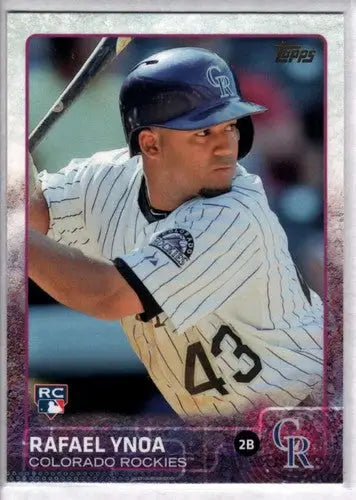 Original gloss Rafael Ynoa NM-MT rookie baseball card from 2015 Topps #695