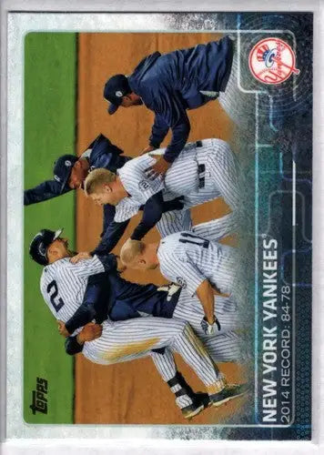 2015 Topps New York Yankees baseball card featuring Simply Sandoval, original gloss finish