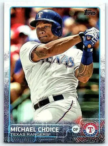 Original gloss 2015 Topps #89 Michael Choice NM-MT baseball card Ranger ID 4030