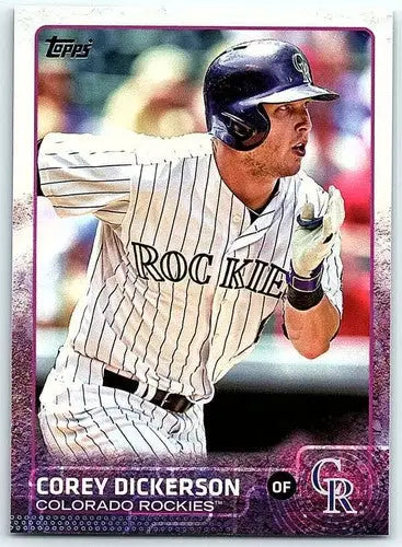 2015 Topps Corey Dickerson baseball card with original gloss, NM-MT Rockies ID:4031
