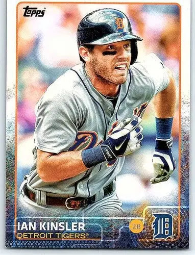 2015 Topps Ian Kinsler baseball card with original gloss NM-MT Tigers ID 4032