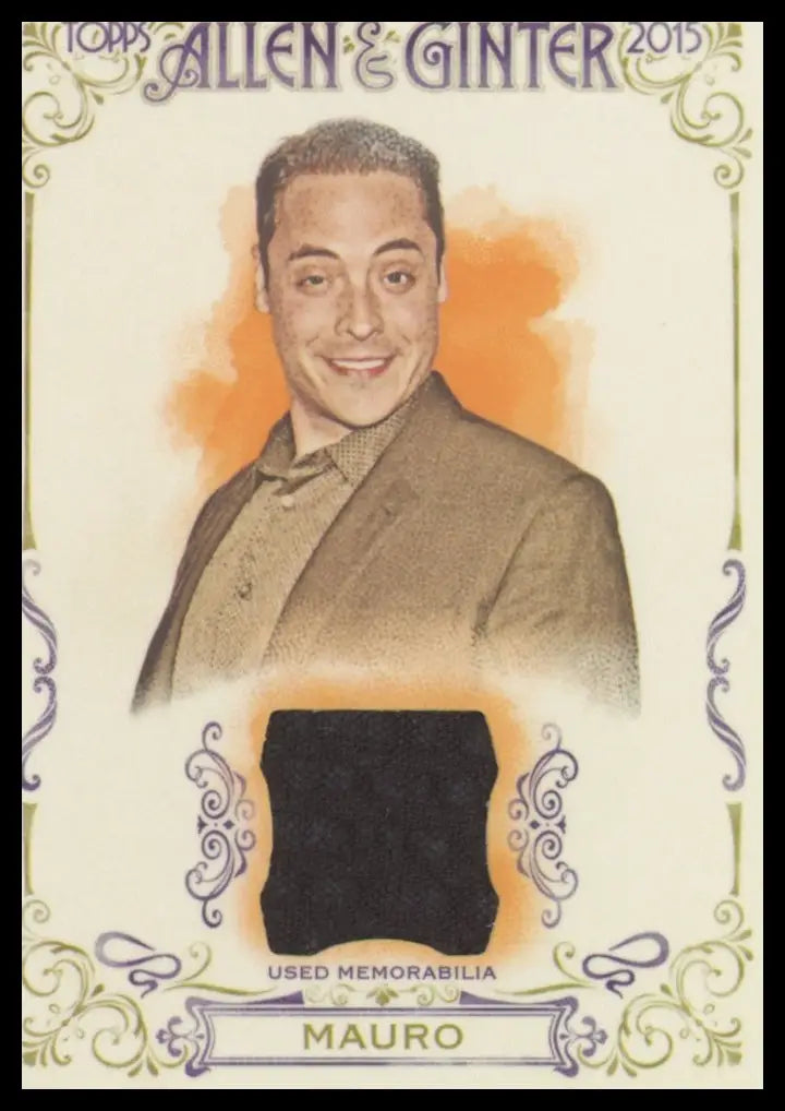 2015 Topps Allen & Ginter - Full Size Relic Jeff Mauro FSRA-JMA Memorabilia NM - Baseball Card Single