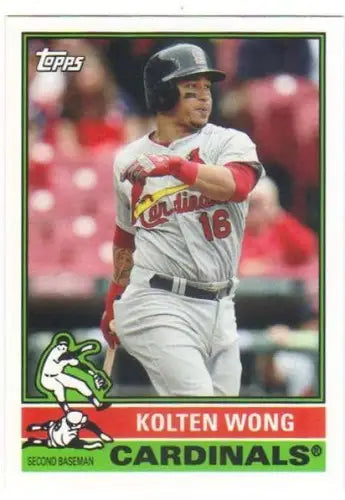 2015 Topps Archives Kolten Wong baseball card with original gloss for Cardinals collection