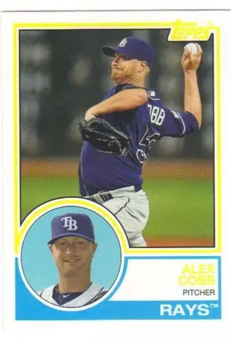 2015 Topps Archives #278 Alex Cobb NM-MT Rays (1983 Topps) ID:24369 - Baseball Card Single