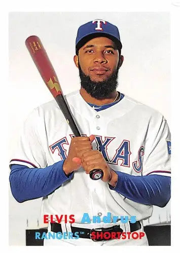 2015 Topps Archives #28 Elvis Andrus NM-MT Rangers (1957 Topps) - Baseball Card Single