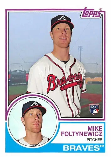 Original gloss 2015 Topps Archives Mike Foltynewicz baseball card NM-MT Braves