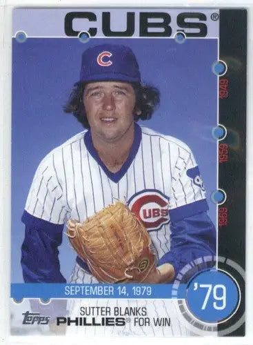 Original gloss Baseball card featuring Bruce Sutter from 2015 Topps Baseball History series