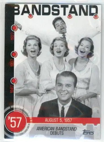 Original gloss American Bandstand debut card from 2015 Topps Baseball History series