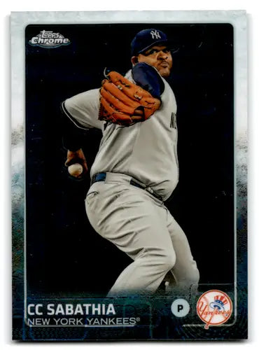 2015 Topps Chrome #143 CC Sabathia NM Near Mint Yankees ID:67256 - Baseball Card Single