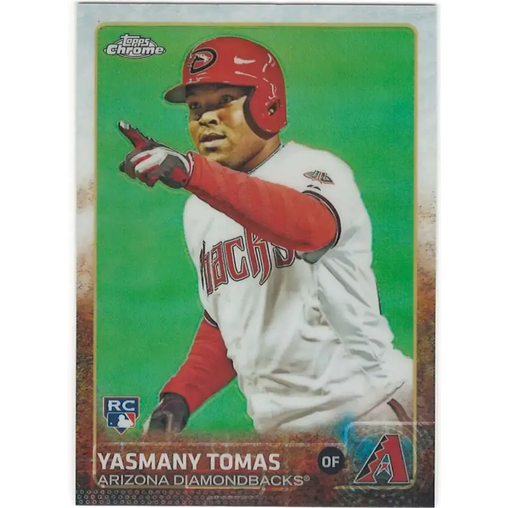 2015 Topps Chrome #189 Yasmany Tomas NM-MT RC Rookie Arizona Diamondbacks Baseball Card - Baseball Card Single