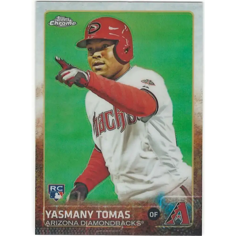 2015 Topps Chrome #189 Yasmany Tomas NM-MT RC Rookie Arizona Diamondbacks Baseball Card - Baseball Card Single