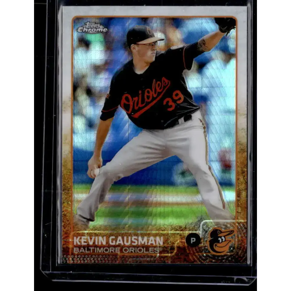 2015 Topps Chrome #196 Kevin Gausman Prism Refractor NM-MT - Baseball Card Single