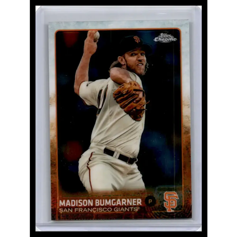 2015 Topps Chrome #26 Madison Bumgarner NM-MT San Francisco Giants Baseball Card - Baseball Card Single