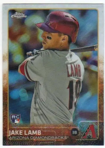 2015 Topps Chrome Refractor Jake Lamb baseball card with original gloss from Topps Chrome