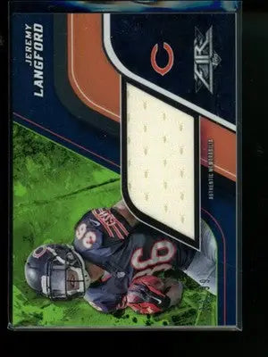 2015 Topps Fire Jeremy Langford #FJR-JL 22/99 Jumbo Relic Football - Football Card Single