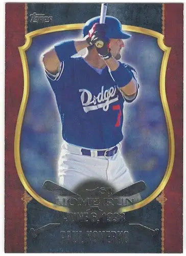 Original gloss Paul Konerko baseball card featuring a home run from 2015 Topps First Home Run series