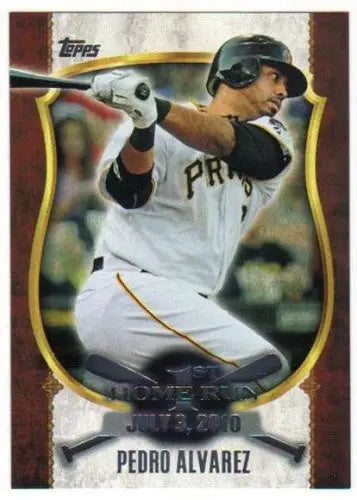 Pedro Alvarez baseball card from 2015 Topps First Home Run Series showcasing a home run allure