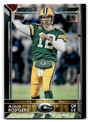 2015 Topps Football Aaron Rodgers #1a Green Bay Packers - Football Card Single