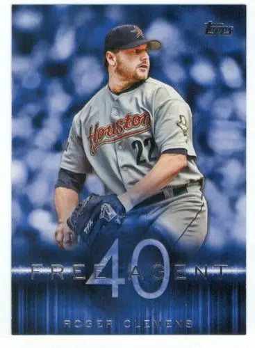 2015 Topps Free Agent Roger Clemens baseball card featuring Astros NM-MT condition