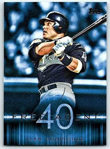 2015 Topps Free Agent 40 #F40-15 Ivan Rodriguez NM-MT Marlins - Baseball Card Single