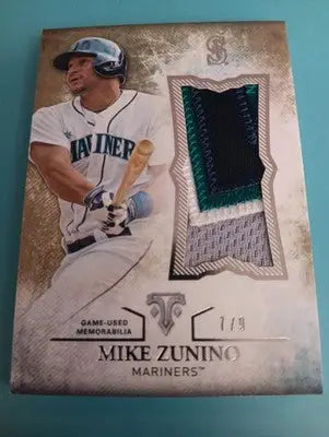 2015 Topps - Game Used. Relic. Seattle Mariners. Mike Zunino UJR-MZU. NRMT+ - Baseball Card Single