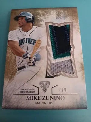 2015 Topps - Game Used. Relic. Seattle Mariners. Mike Zunino UJR-MZU. NRMT+ - Baseball Card Single