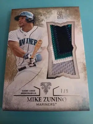 2015 Topps - Game Used. Relic. Seattle Mariners. Mike Zunino UJR-MZU. NRMT+ - Baseball Card Single