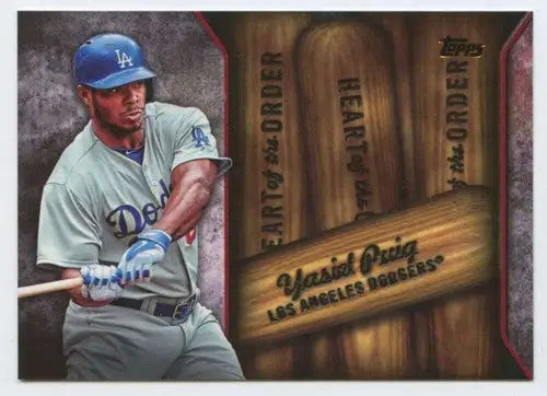 2015 Topps Heart of the Order #HOR-6 Yasiel Puig NM-MT Dodgers ID:81523 - Baseball Card Single