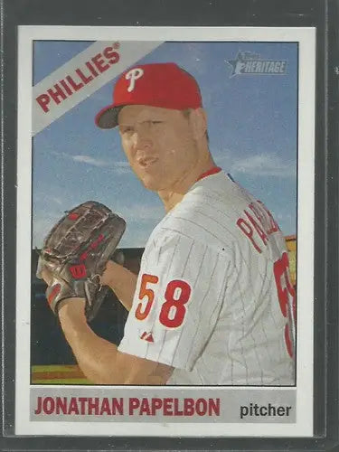 2015 Topps Heritage #118 Jonathan Papelbon NM-MT Phillies ID:4316 - Baseball Card Single