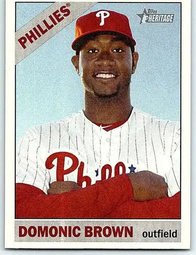 2015 Topps Heritage #137 Domonic Brown NM-MT Phillies ID:4318 - Baseball Card Single