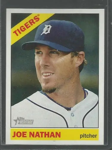2015 Topps Heritage #143 Joe Nathan NM-MT Tigers ID:4319 - Baseball Card Single