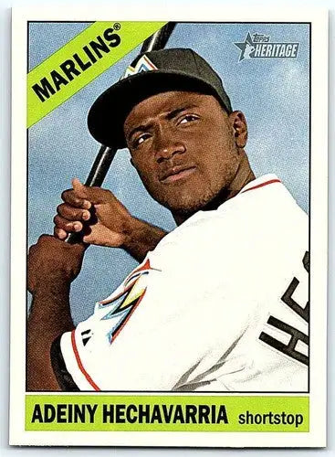 2015 Topps Heritage #161 Adeiny Hechavarria NM-MT Marlins ID:70761 - Baseball Card Single