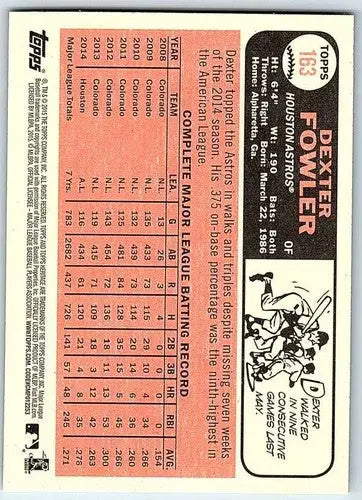 2015 Topps Heritage #163 Dexter Fowler NM-MT Astros ID:71049 - Baseball Card Single