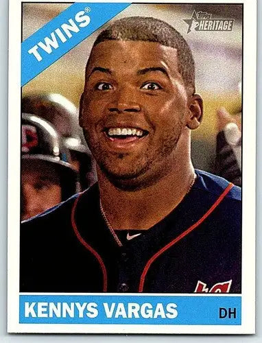 2015 Topps Heritage #165 Kennys Vargas NM-MT Twins - Baseball Card Single